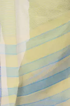 Blue Hand Woven Bengal Handloom Saree Without Blouse