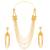 Attractive Gold Plated Designer Fancy Look  Necklace Jewellery Set For Girls Women