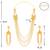 Attractive Gold Plated Designer Fancy Look  Necklace Jewellery Set For Girls Women