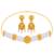 Gold Plated Pearl Choker  Designer Necklace Jewellery Set For Girls Women