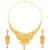 Attractive Gold Plated Traditional  Designer Necklace Jewellery Set For Girls Women