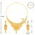 Attractive Gold Plated Traditional  Designer Necklace Jewellery Set For Girls Women