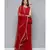 Kvsfab Women Red Embroidered Pleated Kurta with Palazzos & Dupatta