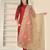 Peach Organza Dupatta With Embellishments And Zari Work