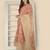 Peach Organza Dupatta With Embellishments And Zari Work