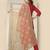 Peach Organza Dupatta With Embellishments And Zari Work
