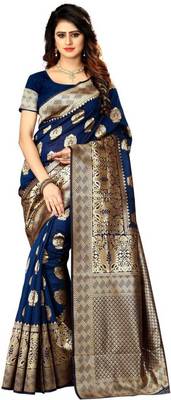 Multicolor Embellished Saree with Blouse 1