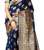 Multicolor Embellished Saree with Blouse