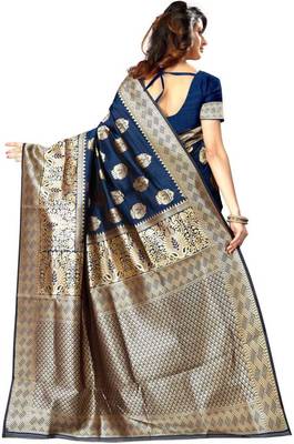 Multicolor Embellished Saree with Blouse 3