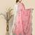 Pink Chinon Chiffon Dupatta With Embellishments And Stone Work