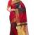 Sareemall RED Casual Cotton Silk Printed Saree With Unstitched Blouse