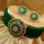 Green Crystal CZ Choker Stylish Jewellery Set