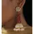 Ethnic Pink Jade Gold and Off White Latkan Jhumaka