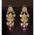 Rustic Floral White and Pink Danglers
