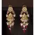 Rustic Floral White and Pink Danglers