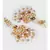 Asthetic Red Pink and White Chandbali