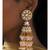 Shimmery Red Pink and White Decorative Jhumki