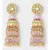 Shimmery Red Pink and White Decorative Jhumki