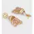 Shimmery Red Pink and White Decorative Jhumki