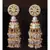 Shimmery Red Pink and White Decorative Jhumki
