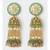 Vintage Green and Gold Tassel Jhumki