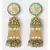Vintage Green and Gold Tassel Jhumki