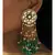 Green and Gold Kundan Tops with Tassel
