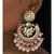 Floral White and Peach Modern Chandbali