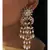 Starlite Red and White Takkar Work Jhumki