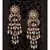 Starlite Red and White Takkar Work Jhumki