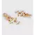 Starlite Red and White Takkar Work Jhumki