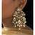 Micro-Indulgance White and Green Modern Chandbali