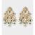 Micro-Indulgance White and Green Modern Chandbali