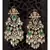 White and Green Takkar Pan Chandiler Jhumka
