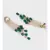Green Lemon Yellow and Kundan Tops with Tassel