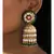 Green Red White Hydro Rubies Jhumka