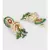 Green Red White Hydro Rubies Jhumka