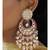 Red Pink White Fasinating Chandelier Chandbali