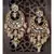 Peach and Kundan Stunded Chandelier Chandbali