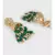 Green and Gold Kundan Tops Agate Drop Jhumka