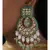 Green and White Mesmerising Chandelier Chandbali