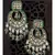 Green and White Mesmerising Chandelier Chandbali