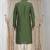 Green embroidered art silk kurta-pajama