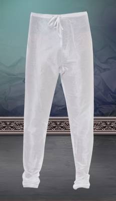 White embroidered blended cotton kurta-pajama 3