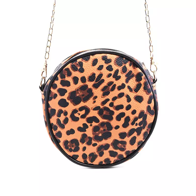 Tan Leopard Sling Bag