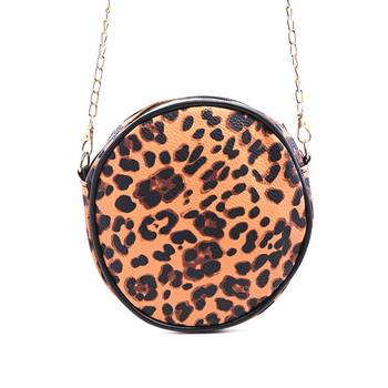 Tan Leopard Sling Bag 1