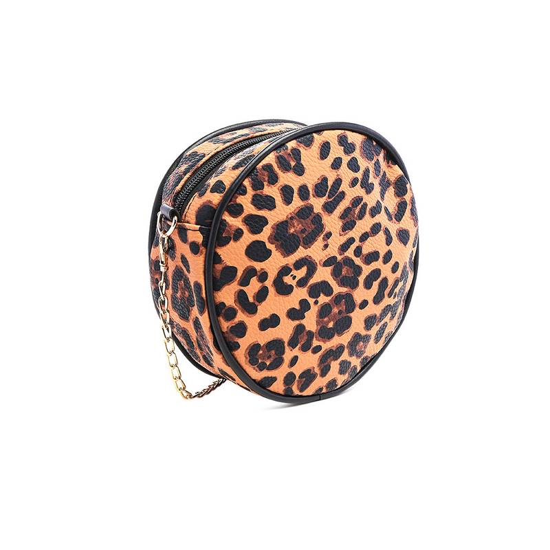 Tan Leopard Sling Bag