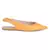 Sling back pointed Flats in Yellow
