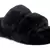 Burrow-In Indoor Fur Flats in Black