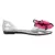 Bow on Top Jelly Flats in Magenta